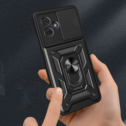 Custodia per Motorola Moto G54, Techsuit, CamShield, Nera