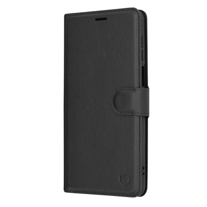 Custodia per Motorola Moto G54, Techsuit, Leather Folio, Nera