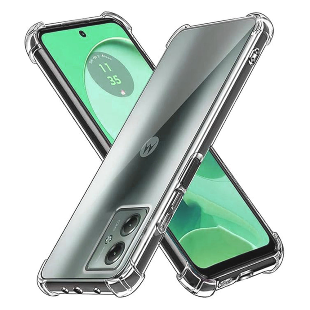 Custodia per Motorola Moto G54, Techsuit, Shockproof Clear, Trasparente