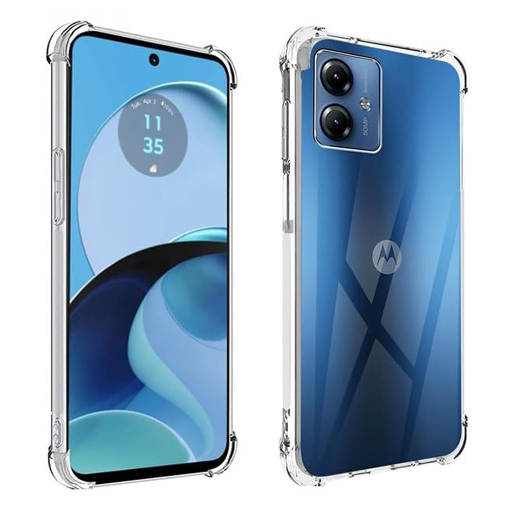 Custodia per Motorola Moto G54, Techsuit, Shockproof Clear, Trasparente