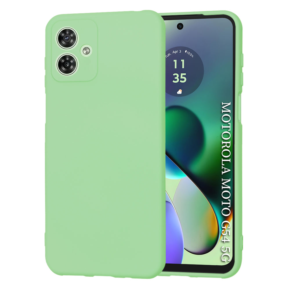Custodia per Motorola Moto G54, Techsuit, SoftFlex, Verde Chiaro