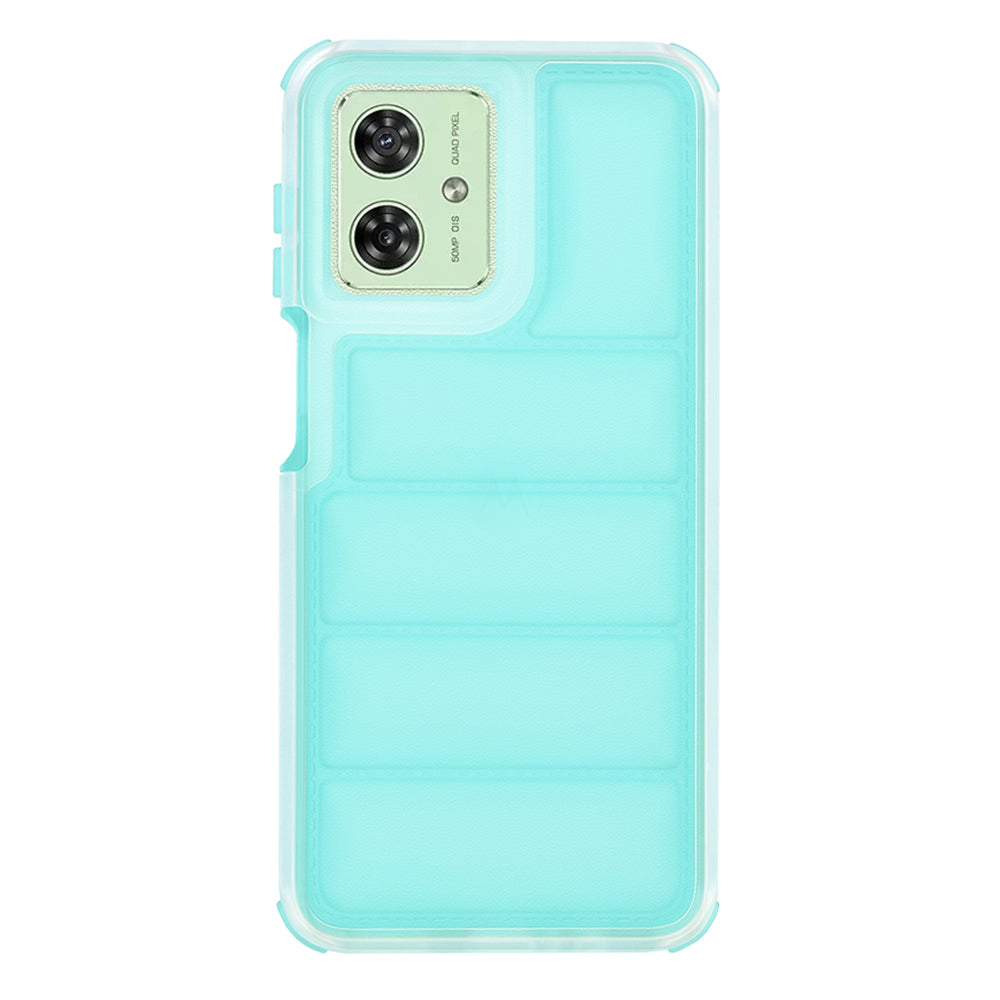 Coque pour Motorola Moto G54, Techsuit, Wave Shield, Turquoise
