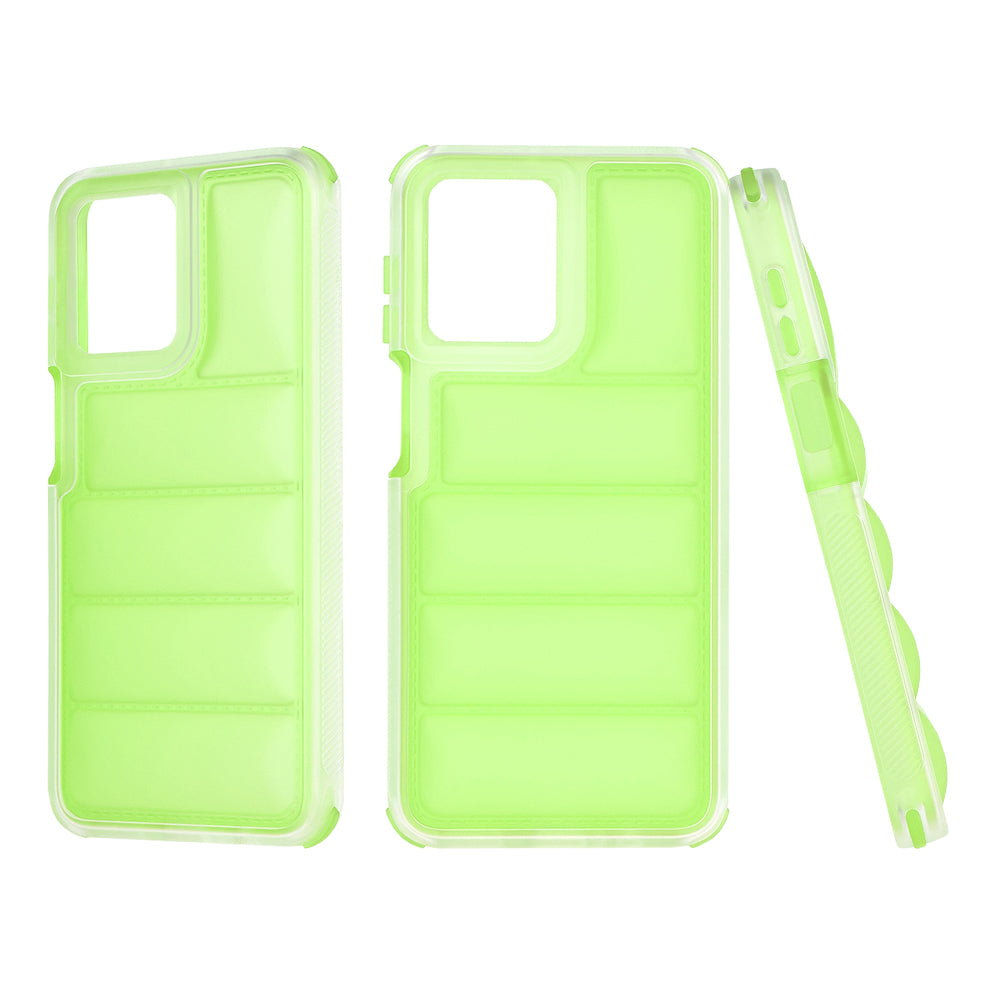 Custodia per Motorola Moto G54, Techsuit, Wave Shield, Verde