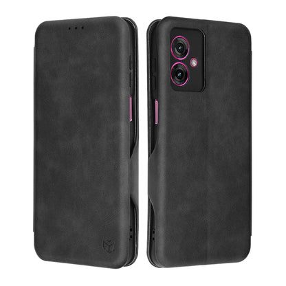 Coque pour Motorola Moto G55, Techsuit, Safe Wallet Plus, Noire