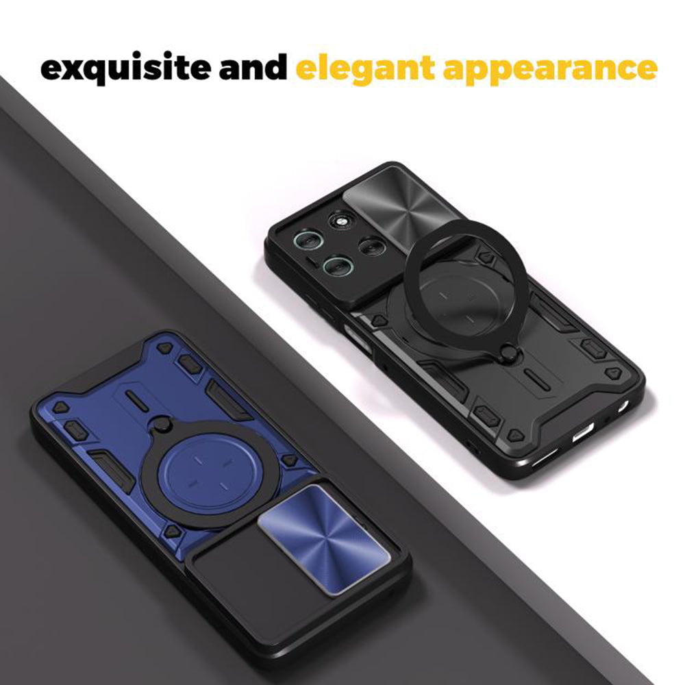 Custodia per Motorola Moto G56, Techsuit, CamGuard Pro, Nera