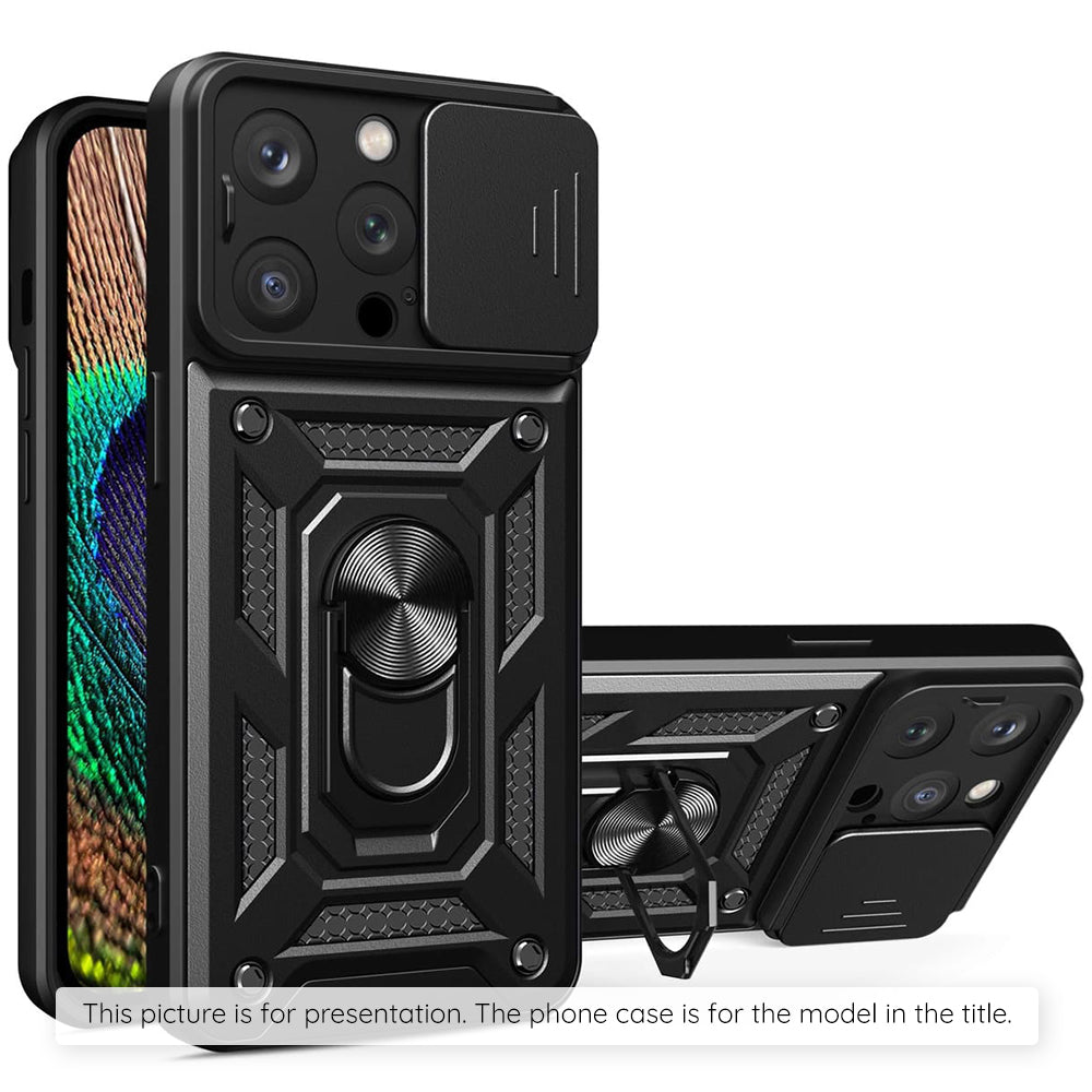 Custodia per Motorola Moto G56, Techsuit, CamShield, Nera