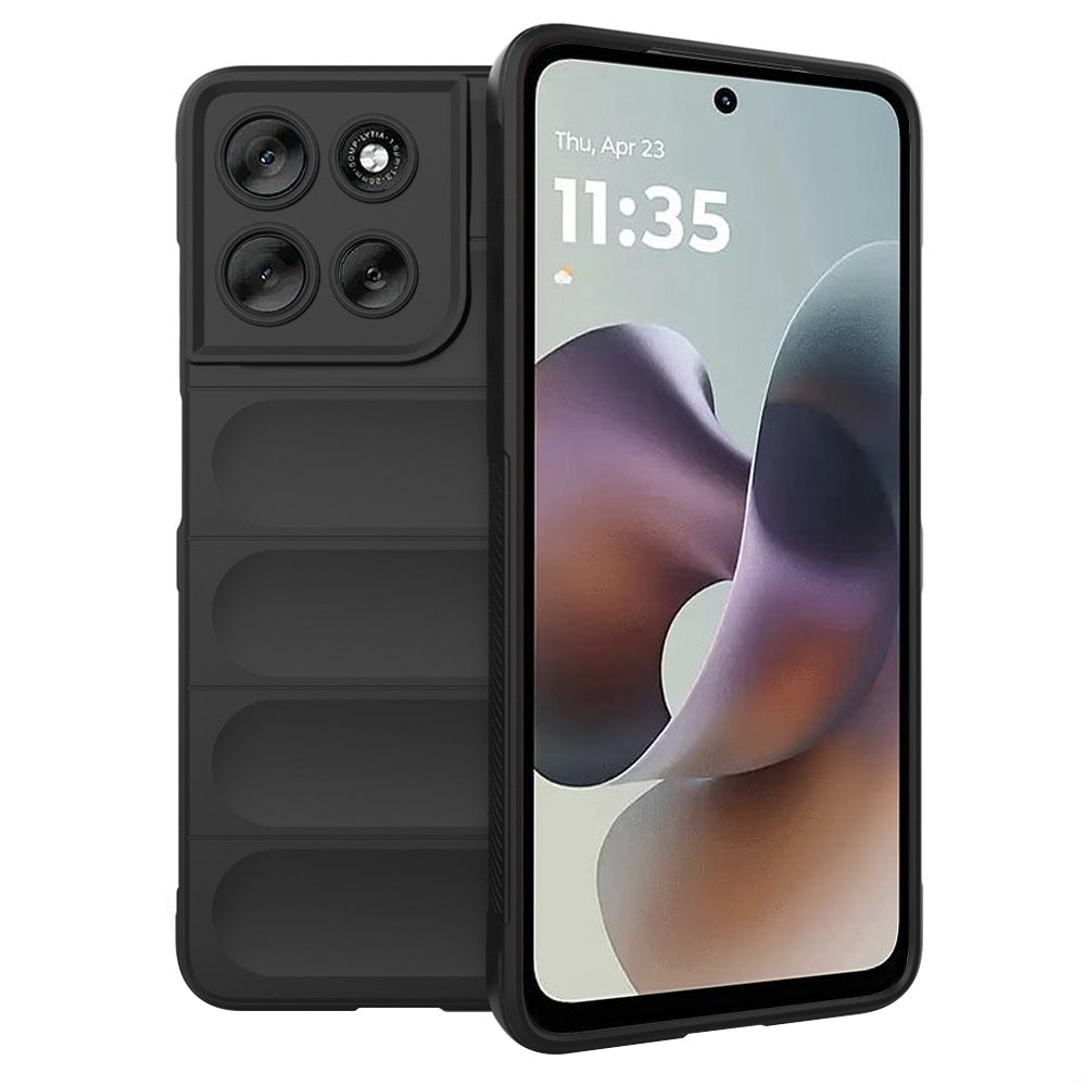 Custodia per Motorola Moto G56, Techsuit, Magic Shield, Nera