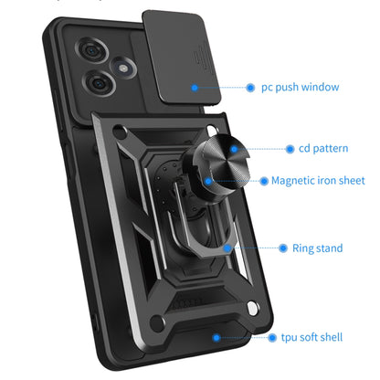 Custodia per Motorola Moto G64 / G54 Power Edition, Techsuit, CamShield, Nera