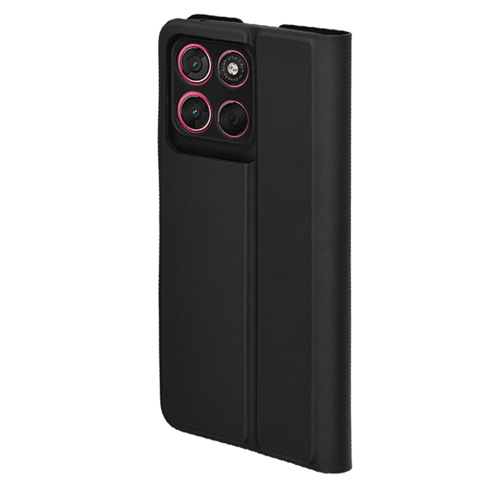 Étui pour Motorola Moto G67 Power / G57 Power, Techsuit, Magskin Book, Noir