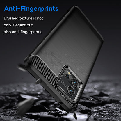 Custodia per Motorola Moto G72, Techsuit, Carbonio, Nera
