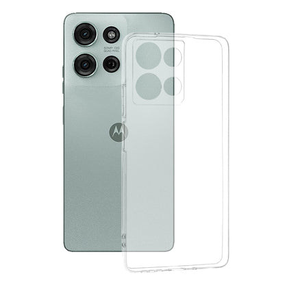 Custodia per Motorola Moto G75, Techsuit, Chiara, Trasparente