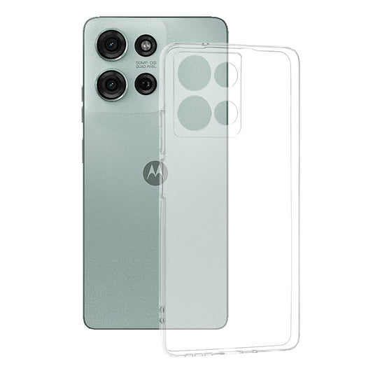 Hülle für Motorola Moto G75, Techsuit, Klar, Transparent