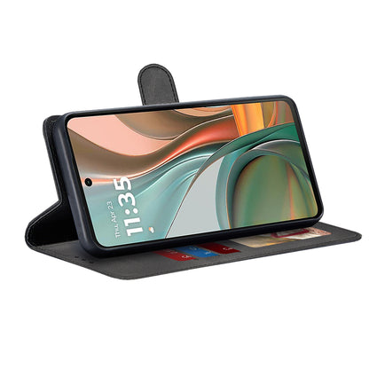 Custodia per Motorola Moto G75, Techsuit, Diary Book, Nera