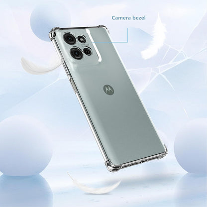 Custodia per Motorola Moto G75, Techsuit, Shockproof Clear, Trasparente