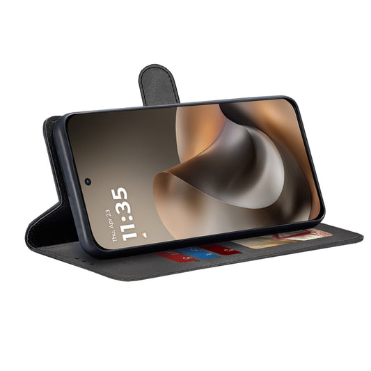 Custodia per Motorola Moto G77 / G67, Techsuit, Diary Book, Nera