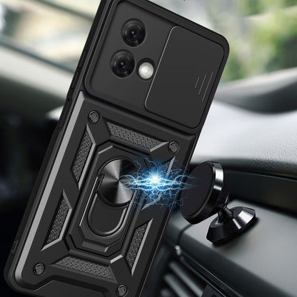 Custodia per Motorola Moto G84, Techsuit, CamShield, Nera