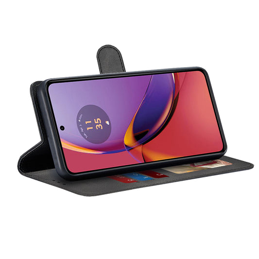 Hülle für Motorola Moto G84, Techsuit, Diary Book, Schwarz