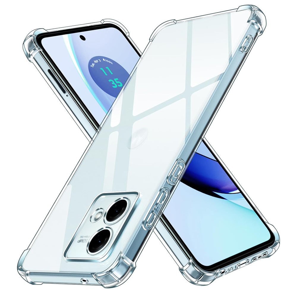 Custodia per Motorola Moto G84, Techsuit, Shockproof Clear, Trasparente