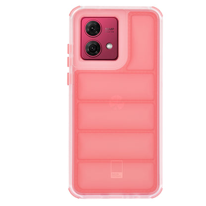 Custodia per Motorola Moto G84, Techsuit, Wave Shield, Rossa