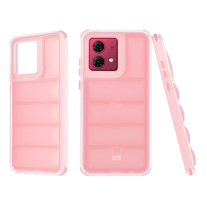 Custodia per Motorola Moto G84, Techsuit, Wave Shield, Rosa