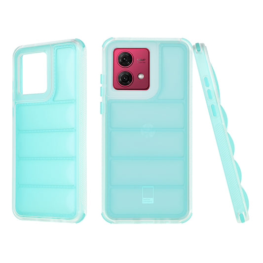 Coque pour Motorola Moto G84, Techsuit, Wave Shield, Turquoise