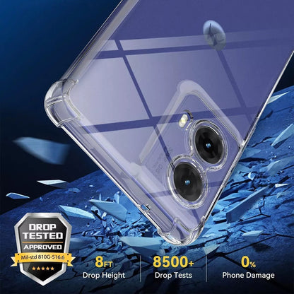 Custodia per Motorola Moto G85, Techsuit, Shockproof Clear, Trasparente
