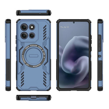 Coque MagSafe pour Motorola Moto G86 Power, Techsuit, ArmorMag, Bleue