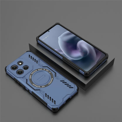 Coque MagSafe pour Motorola Moto G86 Power, Techsuit, ArmorMag, Bleue