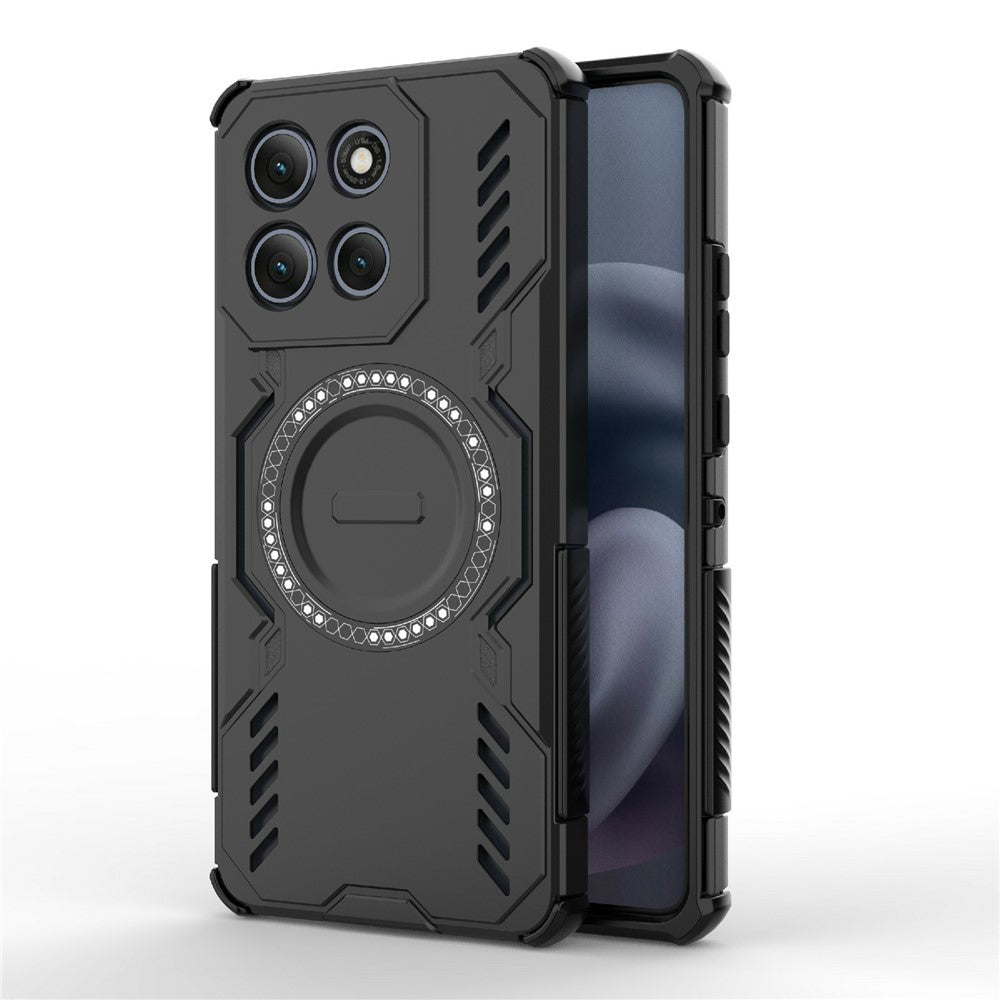 Coque MagSafe pour Motorola Moto G86 Power, Techsuit, ArmorMag, Noire