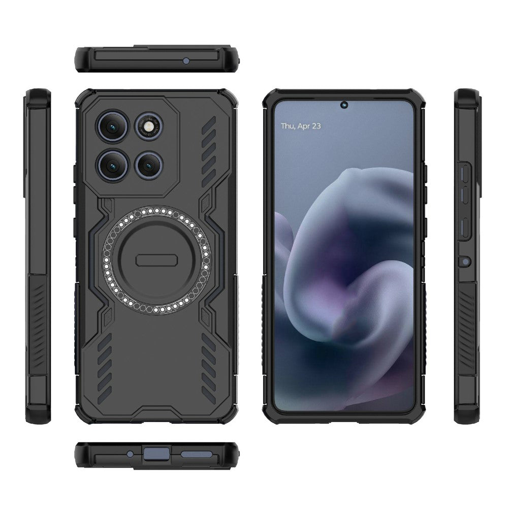 Coque MagSafe pour Motorola Moto G86 Power, Techsuit, ArmorMag, Noire