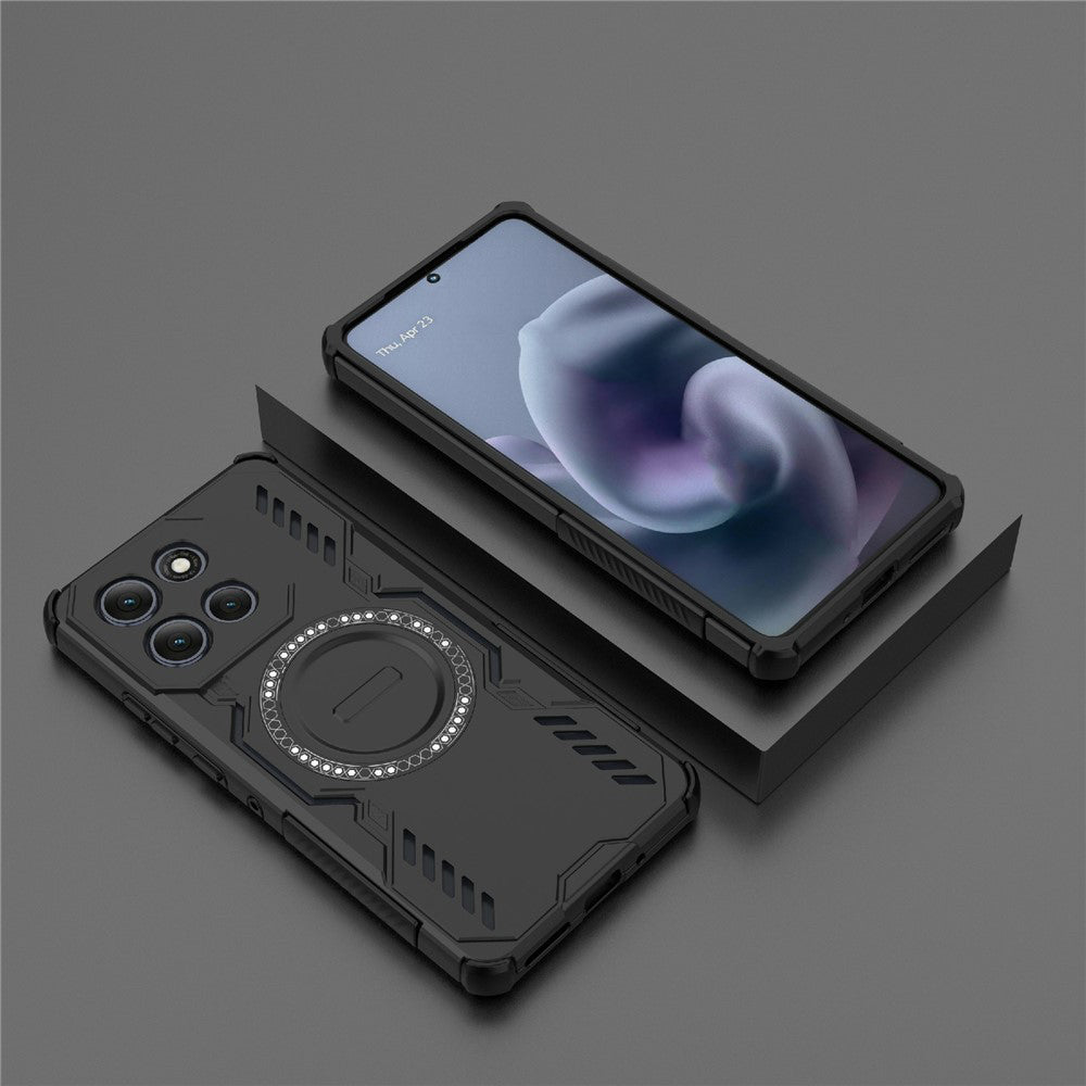 Coque MagSafe pour Motorola Moto G86 Power, Techsuit, ArmorMag, Noire