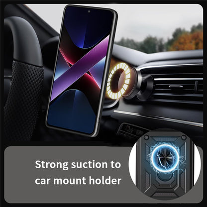 Custodia per Motorola Moto G86 Power, Techsuit, CamShield, Nera