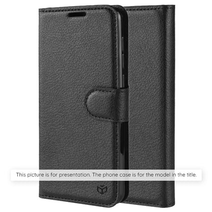 Custodia per Motorola Moto G86 Power, Techsuit, Leather Folio, Nera
