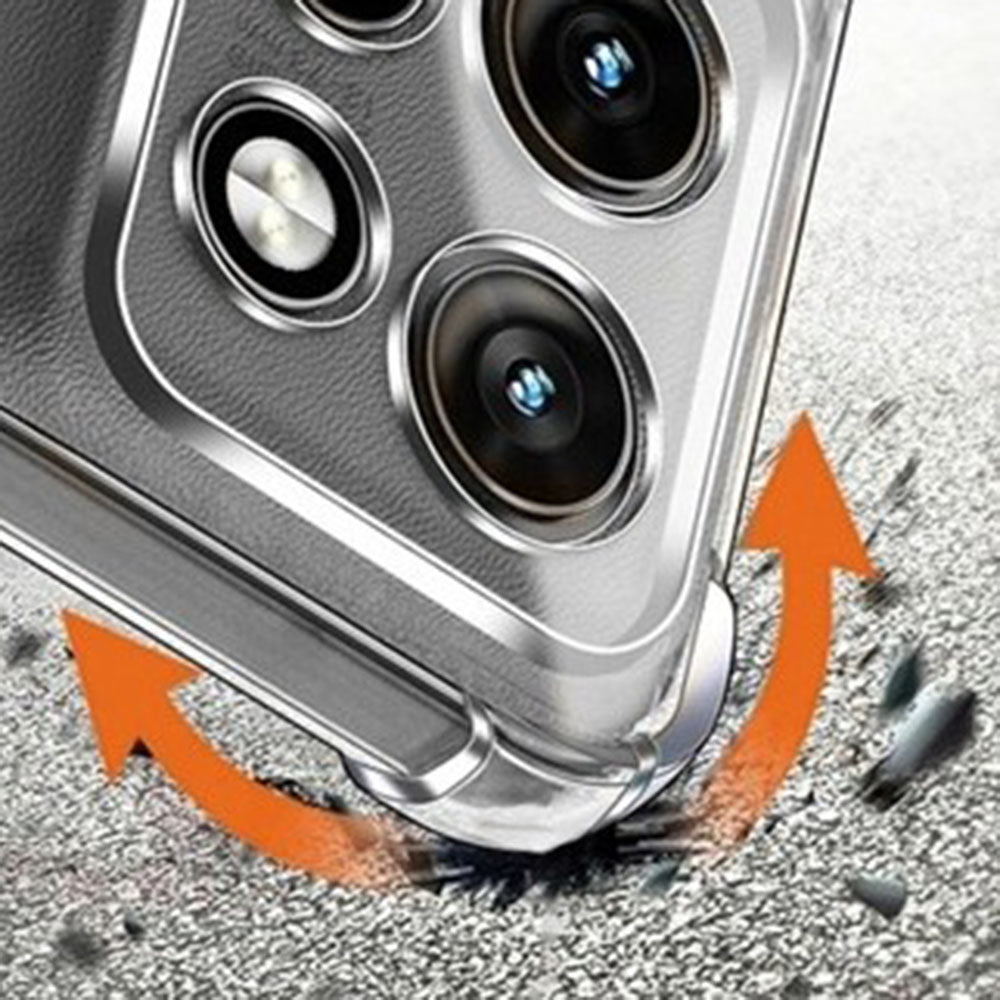 Custodia per Motorola Moto G86 Power, Techsuit, Shockproof Clear, Trasparente