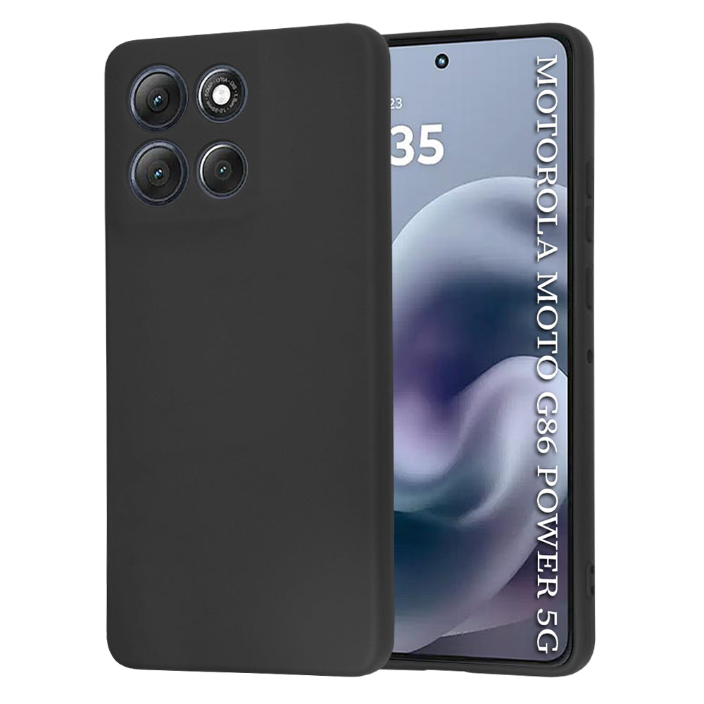 Hülle für Motorola Moto G86 Power, Techsuit, SoftFlex, Schwarz