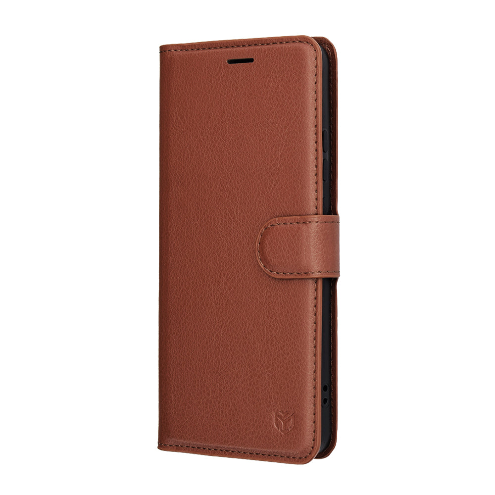 Étui pour Motorola Moto G86, Techsuit, Leather Folio, Marron