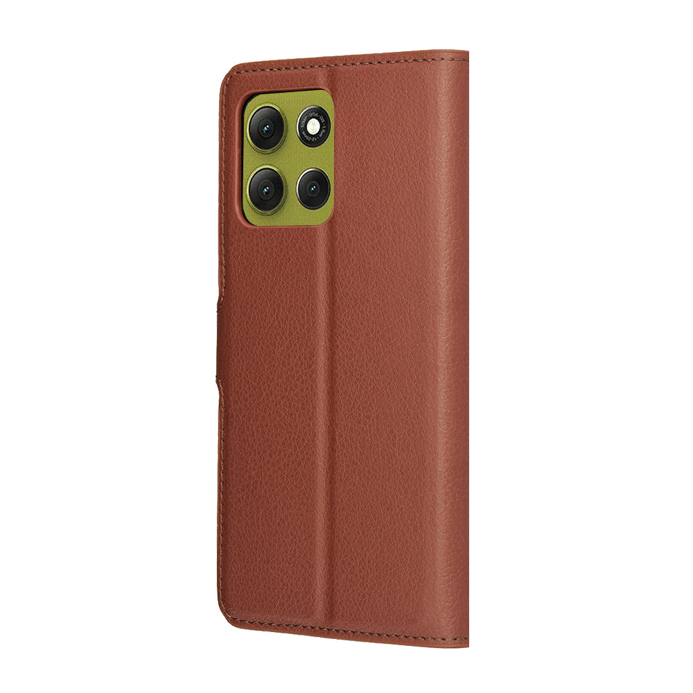 Étui pour Motorola Moto G86, Techsuit, Leather Folio, Marron
