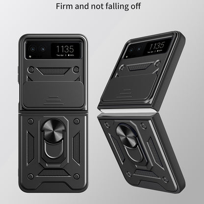 Hülle für Motorola Razr 40, Techsuit, CamShield, Schwarz