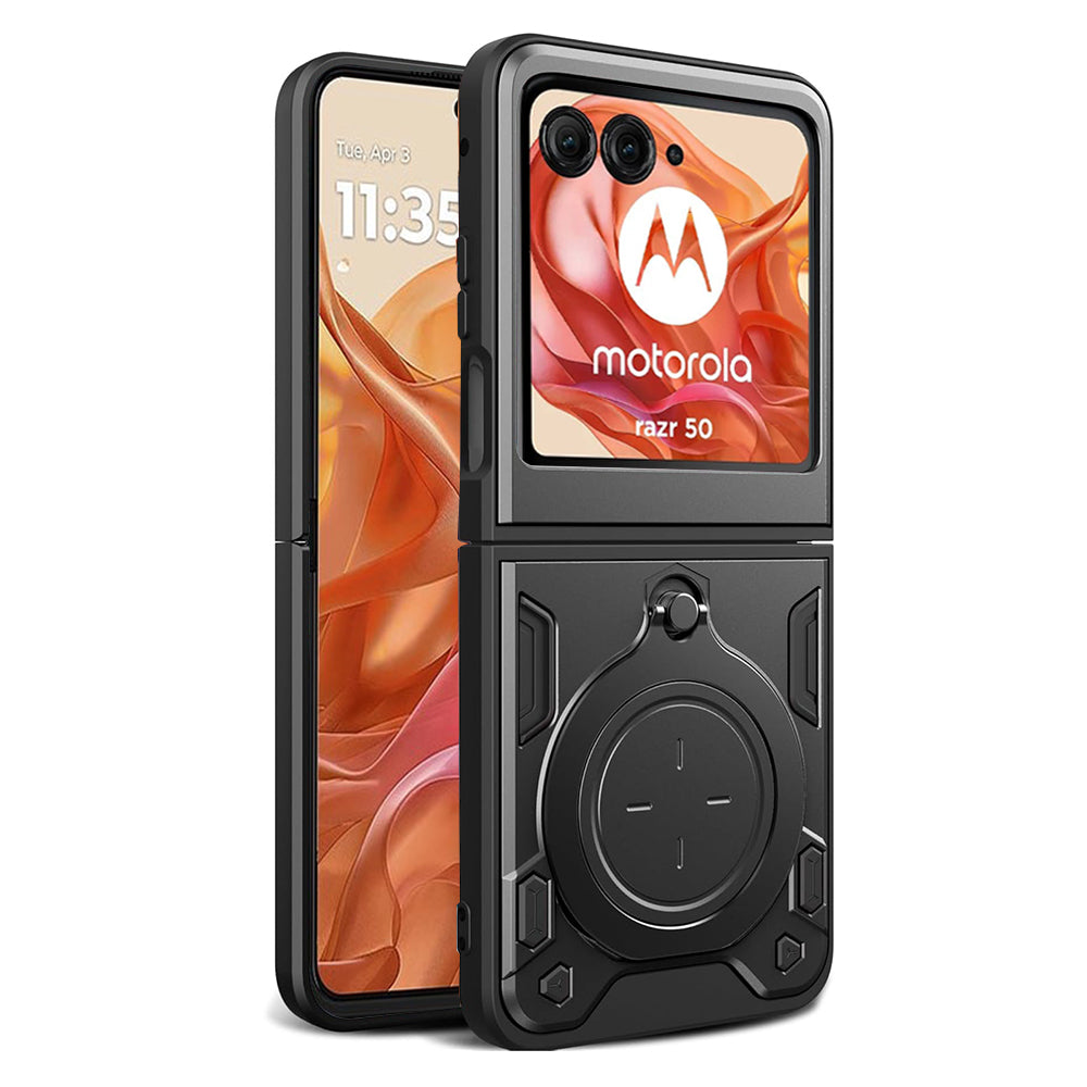 Custodia per Motorola Razr 60 / Razr 50, Techsuit, CamGuard Pro, Nera