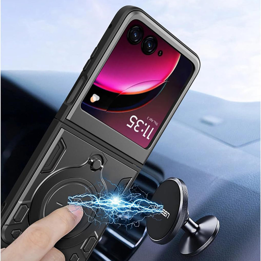 Custodia per Motorola Razr 60 / Razr 50, Techsuit, CamGuard Pro, Nera