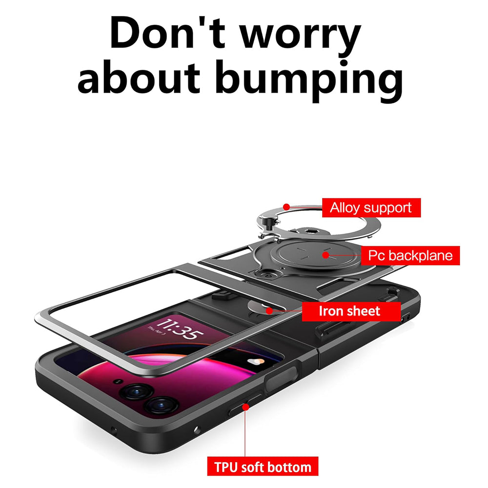 Custodia per Motorola Razr 60 Ultra, Techsuit, CamGuard Pro, Nera