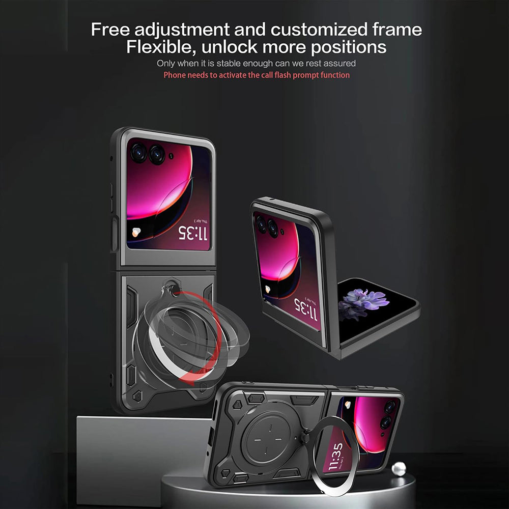 Custodia per Motorola Razr 60 Ultra, Techsuit, CamGuard Pro, Nera