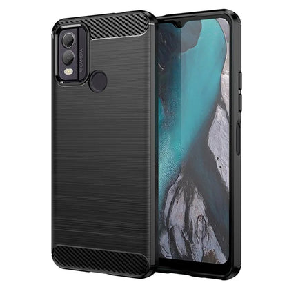 Custodia per Nokia C22, Techsuit, Carbonio, Nera