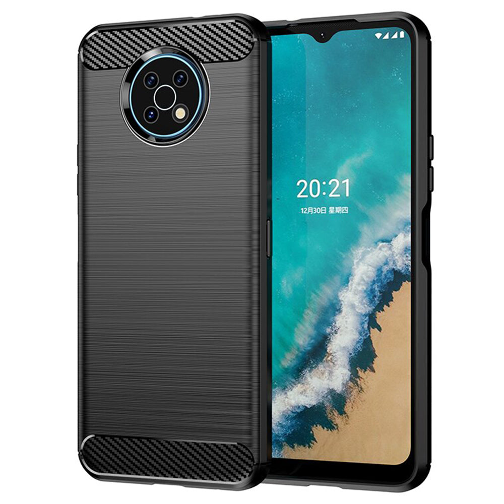 Custodia per Nokia G50, Techsuit, Carbonio, Nera