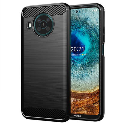 Custodia per Nokia X10 / X20, Techsuit, Carbonio, Nera