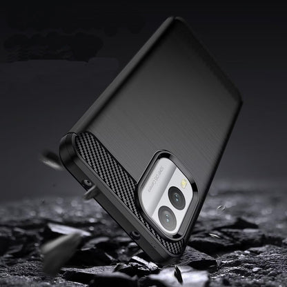 Coque pour Nokia X30, Techsuit, Carbone, Noire