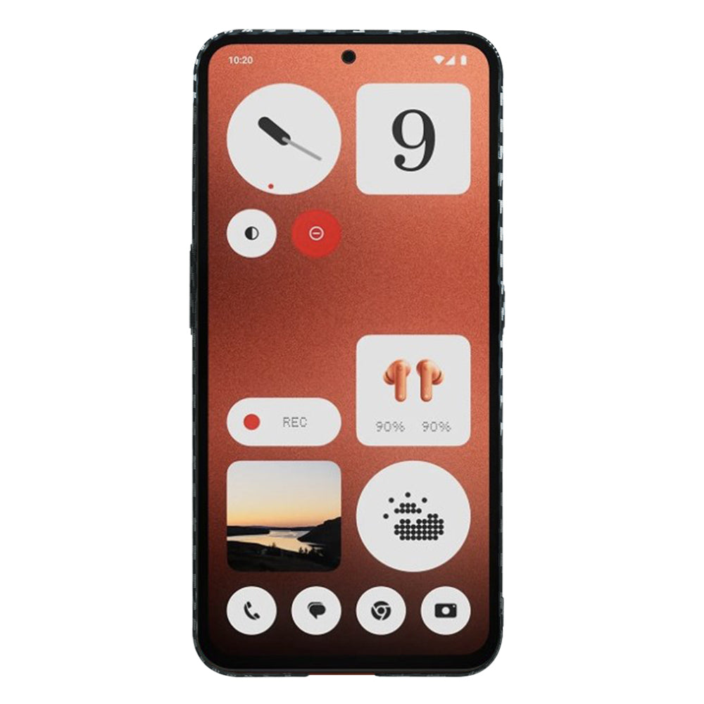Hülle für Nothing CMF Phone 1, Techsuit, Carbonite FiberShell, Schwarz Grau