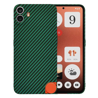 Custodia per Nothing CMF Phone 1, Techsuit, Carbonite FiberShell, Verde