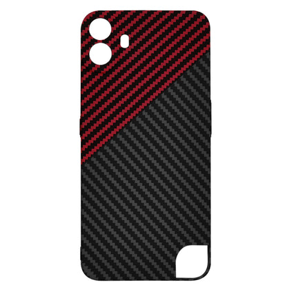 Coque pour Nothing CMF Phone 1, Techsuit, Carbonite FiberShell, Noir Rouge