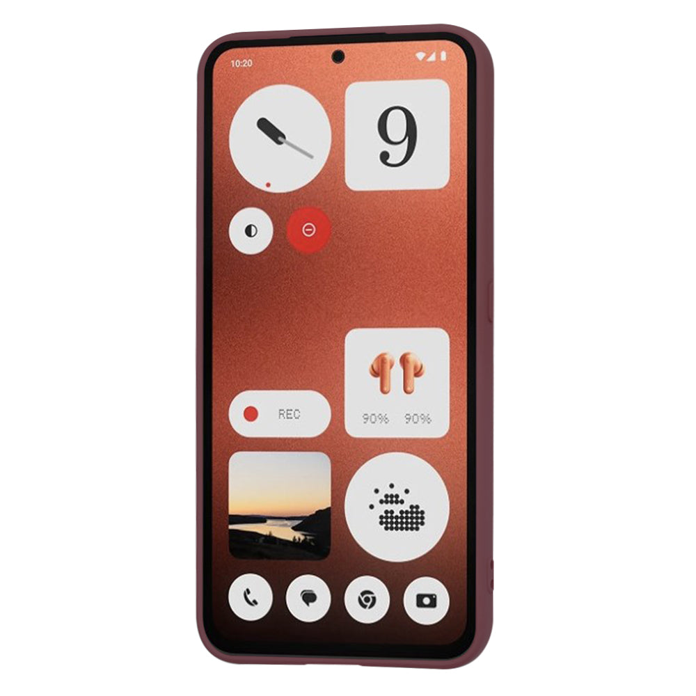 Hülle für Nothing CMF Phone 1, Techsuit, SoftFlex, Burgunderrot